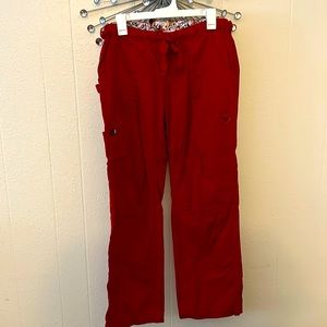 Koi red scrub pants